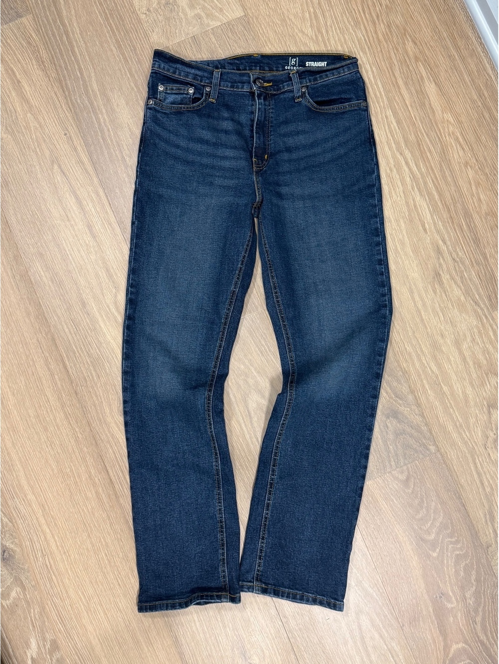 George Straight Dark Blue Denim western Jeans 30x30